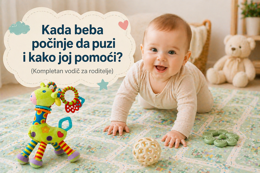 Kada beba počinje da puzi i kako joj pomoći? (Kompletan vodič za roditelje)